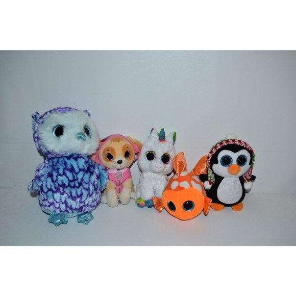 Ty Beanie Boo’s Pixy Unicorn Oscar owl paw patrol Skye Sami Penelope - Picture 6 of 6